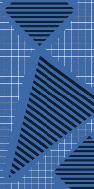 Dekoratif Vektör Arkaplan Organik Akış ve Geometrik Kesinlik. Boho Soyut Arkaplan Eğrisi Çizgileri ve Geometrik Aksanlar. Geometrik şekillerin mozaiğiyle soyut arkaplan.