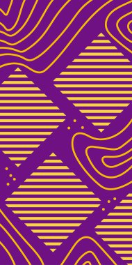 Dekoratif Vektör Arkaplan Organik Akış ve Geometrik Kesinlik. Boho Soyut Arkaplan Eğrisi Çizgileri ve Geometrik Aksanlar. Geometrik şekillerin mozaiğiyle soyut arkaplan.