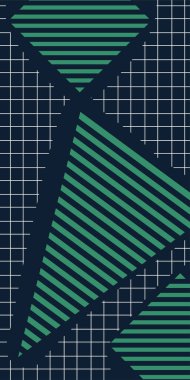 Dekoratif Vektör Arkaplan Organik Akış ve Geometrik Kesinlik. Boho Soyut Arkaplan Eğrisi Çizgileri ve Geometrik Aksanlar. Geometrik şekillerin mozaiğiyle soyut arkaplan.