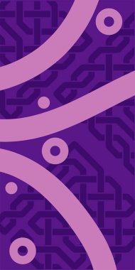 Dekoratif Vektör Arkaplan Organik Akış ve Geometrik Kesinlik. Boho Soyut Arkaplan Eğrisi Çizgileri ve Geometrik Aksanlar. Geometrik şekillerin mozaiğiyle soyut arkaplan.