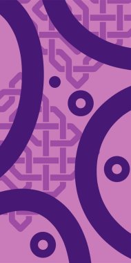 Dekoratif Vektör Arkaplan Organik Akış ve Geometrik Kesinlik. Boho Soyut Arkaplan Eğrisi Çizgileri ve Geometrik Aksanlar. Geometrik şekillerin mozaiğiyle soyut arkaplan.