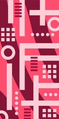 Geometrik şekilli soyut arkaplan sanatı. Memphis tarzı sanat posterleri için soyut bir arka plan. Boho Soyut Arkaplan Eğrisi Çizgileri ve Geometrik Aksanlar.