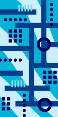 Geometrik şekilli soyut arkaplan sanatı. Memphis tarzı sanat posterleri için soyut bir arka plan. Boho Soyut Arkaplan Eğrisi Çizgileri ve Geometrik Aksanlar.