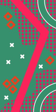 Geometrik şekilli soyut arkaplan sanatı. Memphis tarzı sanat posterleri için soyut bir arka plan. Boho Soyut Arkaplan Eğrisi Çizgileri ve Geometrik Aksanlar.