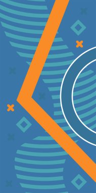 Geometrik şekilli soyut arkaplan sanatı. Memphis tarzı sanat posterleri için soyut bir arka plan. Boho Soyut Arkaplan Eğrisi Çizgileri ve Geometrik Aksanlar.