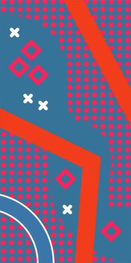 Geometrik şekilli soyut arkaplan sanatı. Memphis tarzı sanat posterleri için soyut bir arka plan. Boho Soyut Arkaplan Eğrisi Çizgileri ve Geometrik Aksanlar.