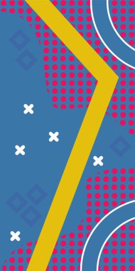 Geometrik şekilli soyut arkaplan sanatı. Memphis tarzı sanat posterleri için soyut bir arka plan. Boho Soyut Arkaplan Eğrisi Çizgileri ve Geometrik Aksanlar.