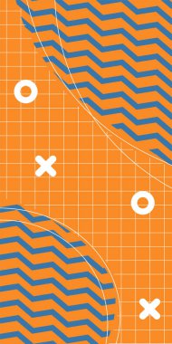 Modern Soyut Mozaik Geometrik Şekiller ve Süslü Vektör Tasarımı. Geometrik şekillerin mozaiğiyle soyut arkaplan süslemeleri. Memphis tarzı sanat ile poster için soyut arkaplan.