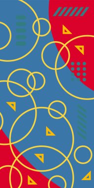 Kıvrımlı şekiller ve daireler ile soyut arkaplan.