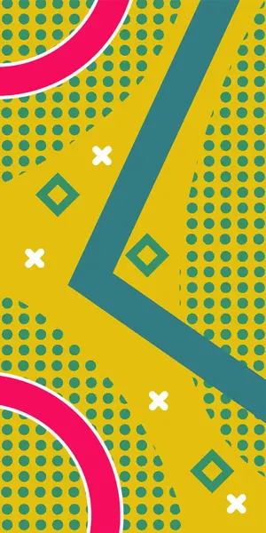 Geometrik şekilli soyut arkaplan sanatı. Memphis tarzı sanat posterleri için soyut bir arka plan. Boho Soyut Arkaplan Eğrisi Çizgileri ve Geometrik Aksanlar.