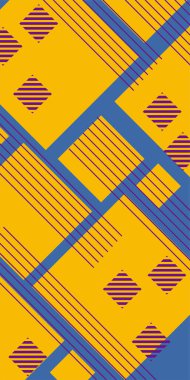 Geometrik şekilli ve çizgili soyut bir arkaplan. Soyut arkaplan vektör sanatı.