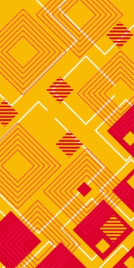 Geometrik şekilli ve çizgili soyut bir arkaplan. Soyut arkaplan vektör sanatı.