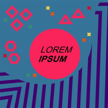 Çizgilerin soyut arka plan vektör sanatı ve geometrik şekil süslemeleri. Geometrik süsler ve çizgili sanatın soyut arkaplanı.