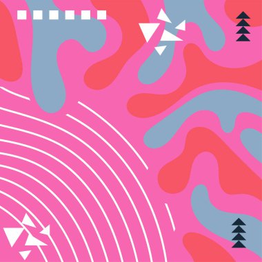 Soyut arka plan vektör sanatı dalgalı doku, çizgiler ve kıvrımlar şekil örtüsü. Dalgalı doku üzerindeki geometrik süslemelerin soyut arkaplanı.