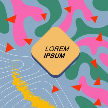 Soyut arka plan vektör sanatı dalgalı doku, çizgiler ve kıvrımlar şekil örtüsü. Dalgalı doku üzerindeki geometrik süslemelerin soyut arkaplanı.