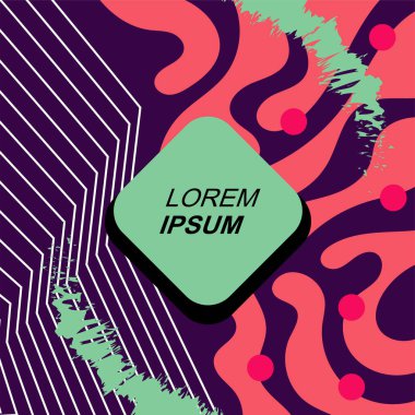 Soyut arka plan vektör sanatı dalgalı doku, çizgiler ve kıvrımlar şekil örtüsü. Dalgalı doku üzerindeki geometrik süslemelerin soyut arkaplanı.