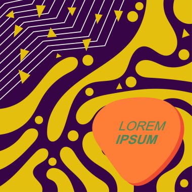 Soyut arka plan vektör sanatı dalgalı doku, çizgiler ve kıvrımlar şekil örtüsü. Dalgalı doku üzerindeki geometrik süslemelerin soyut arkaplanı.