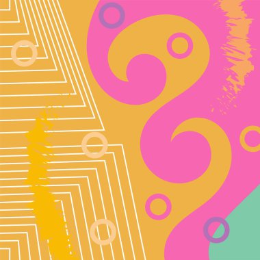 Soyut arka plan vektör sanatı dalgalı doku, çizgiler ve kıvrımlar şekil örtüsü. Dalgalı doku üzerindeki geometrik süslemelerin soyut arkaplanı.