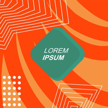 Soyut arka plan vektör sanatı dalgalı doku ve çizgiler ve geometrik şekil örtüsü. Dalgalı doku üzerindeki geometrik süslemelerin soyut arkaplanı.