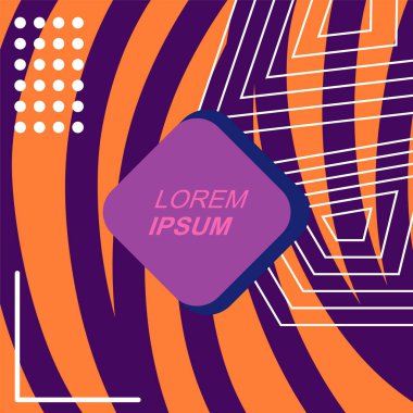 Dalgalı doku ve çizgilerin soyut arka plan vektör sanatı. Dalgalı doku üzerindeki geometrik süslemelerin soyut arkaplanı.