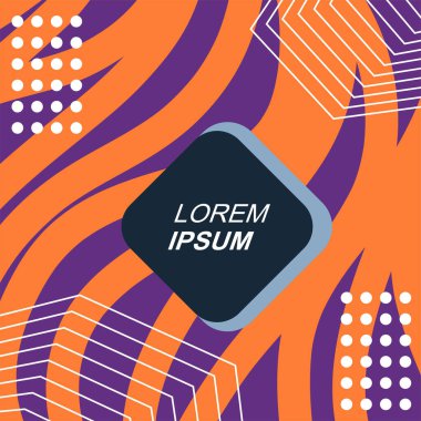 Dalgalı doku ve çizgilerin soyut arka plan vektör sanatı. Dalgalı doku üzerindeki geometrik süslemelerin soyut arkaplanı.