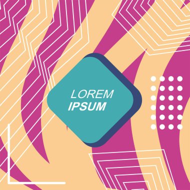 Dalgalı doku ve çizgilerin soyut arka plan vektör sanatı. Dalgalı doku üzerindeki geometrik süslemelerin soyut arkaplanı.