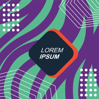 Dalgalı doku ve çizgilerin soyut arka plan vektör sanatı. Dalgalı doku üzerindeki geometrik süslemelerin soyut arkaplanı.
