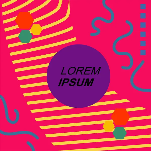 Çizgilerin soyut arka plan vektör sanatı ve geometrik şekil örtüsü. Dalgalı çizgiler üzerindeki geometrik süslemelerin soyut arkaplanı.