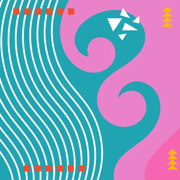 Soyut arka plan vektör sanatı dalgalı doku, çizgiler ve kıvrımlar şekil örtüsü. Dalgalı doku üzerindeki geometrik süslemelerin soyut arkaplanı.