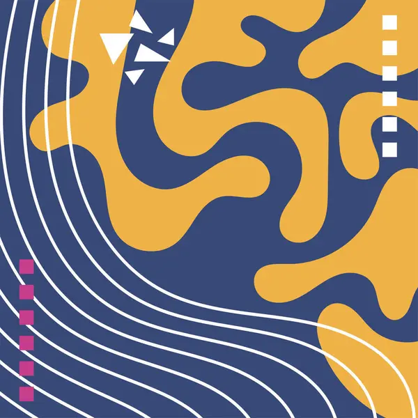 Soyut arka plan vektör sanatı dalgalı doku, çizgiler ve kıvrımlar şekil örtüsü. Dalgalı doku üzerindeki geometrik süslemelerin soyut arkaplanı.