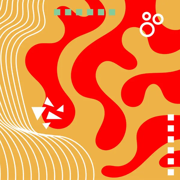 Soyut arka plan vektör sanatı dalgalı doku, çizgiler ve kıvrımlar şekil örtüsü. Dalgalı doku üzerindeki geometrik süslemelerin soyut arkaplanı.