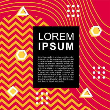 Geometrik şekilli soyut arkaplan vektör çizimleri süslemeler ve çizgili desenler.