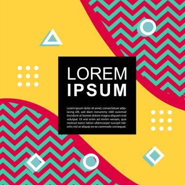 Geometrik şekilli soyut arkaplan vektör çizimleri süslemeler ve çizgili desenler.