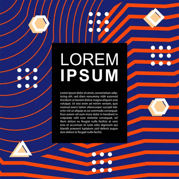 Geometrik şekilli soyut arkaplan vektör çizimleri süslemeler ve çizgili desenler.