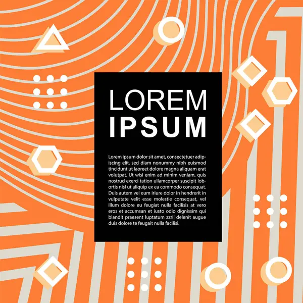Geometrik şekilli soyut arkaplan vektör çizimleri süslemeler ve çizgili desenler.