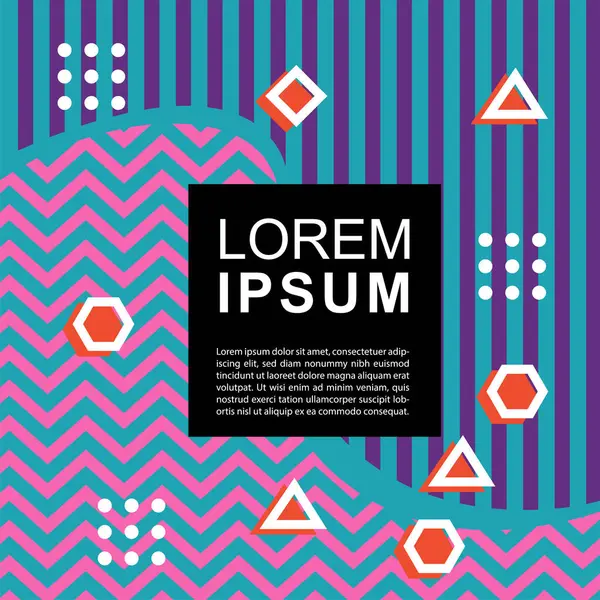 Geometrik şekilli soyut arkaplan vektör çizimleri süslemeler ve çizgili desenler.