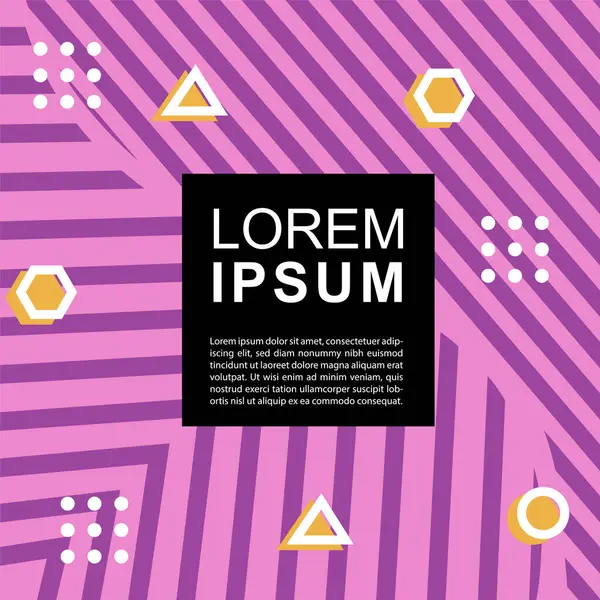 Geometrik şekilli soyut arkaplan vektör çizimleri süslemeler ve çizgili desenler.