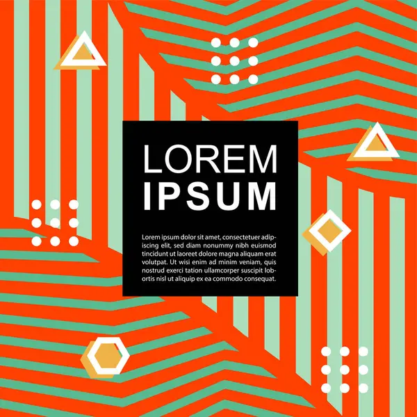 Geometrik şekilli soyut arkaplan vektör çizimleri süslemeler ve çizgili desenler.