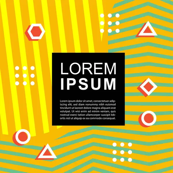 Geometrik şekilli soyut arkaplan vektör çizimleri süslemeler ve çizgili desenler.