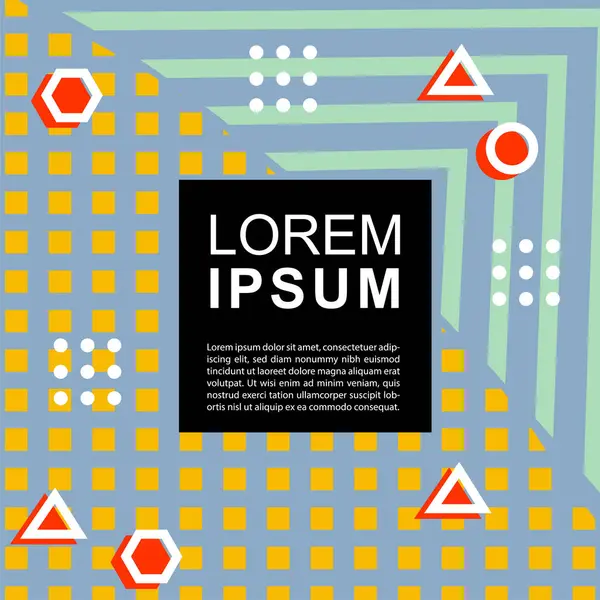 Geometrik şekilli soyut arkaplan vektör çizimleri süslemeler ve çizgili desenler.