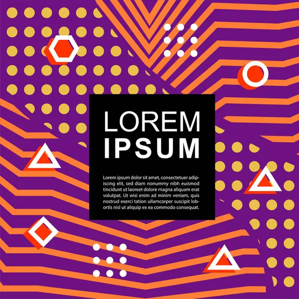 Geometrik şekilli soyut arkaplan vektör çizimleri süslemeler ve çizgili desenler.