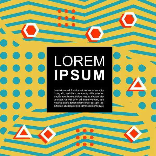 Geometrik şekilli soyut arkaplan vektör çizimleri süslemeler ve çizgili desenler.