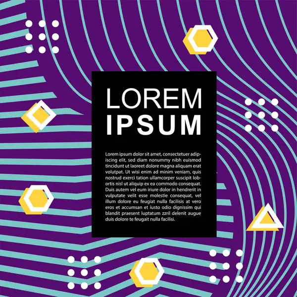 Geometrik şekilli soyut arkaplan vektör çizimleri süslemeler ve çizgili desenler.