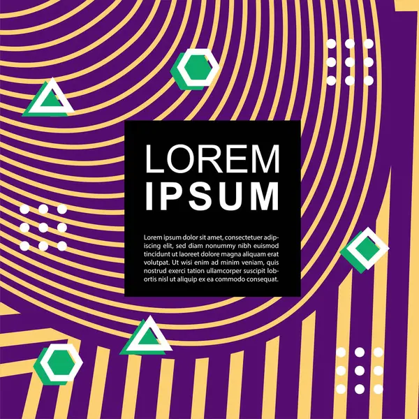 Geometrik şekilli soyut arkaplan vektör çizimleri süslemeler ve çizgili desenler.