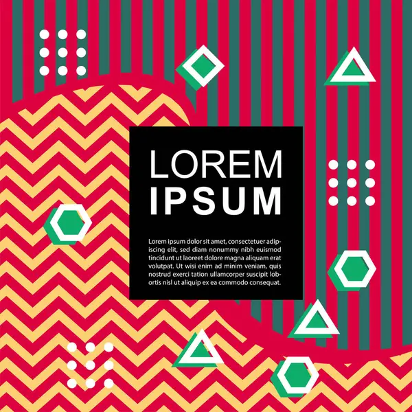 Geometrik şekilli soyut arkaplan vektör çizimleri süslemeler ve çizgili desenler.