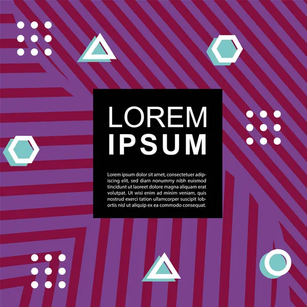 Geometrik şekilli soyut arkaplan vektör çizimleri süslemeler ve çizgili desenler.