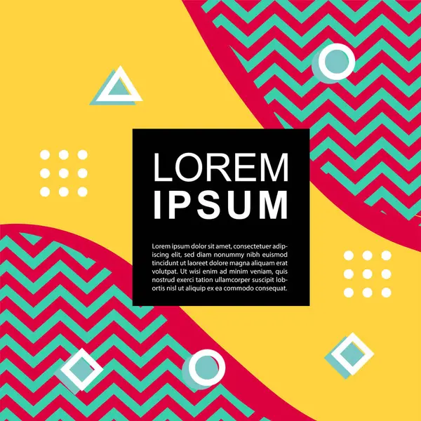 Geometrik şekilli soyut arkaplan vektör çizimleri süslemeler ve çizgili desenler.