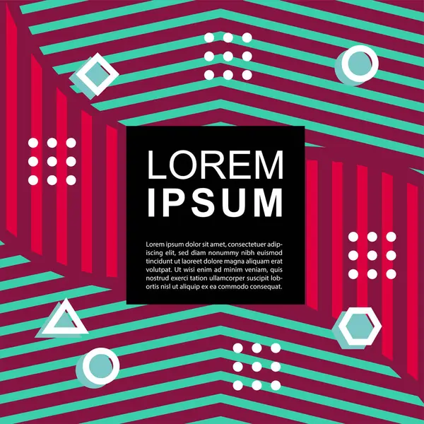 Geometrik şekilli soyut arkaplan vektör çizimleri süslemeler ve çizgili desenler.