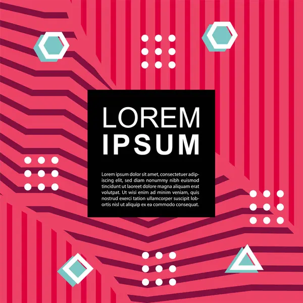 Geometrik şekilli soyut arkaplan vektör çizimleri süslemeler ve çizgili desenler.