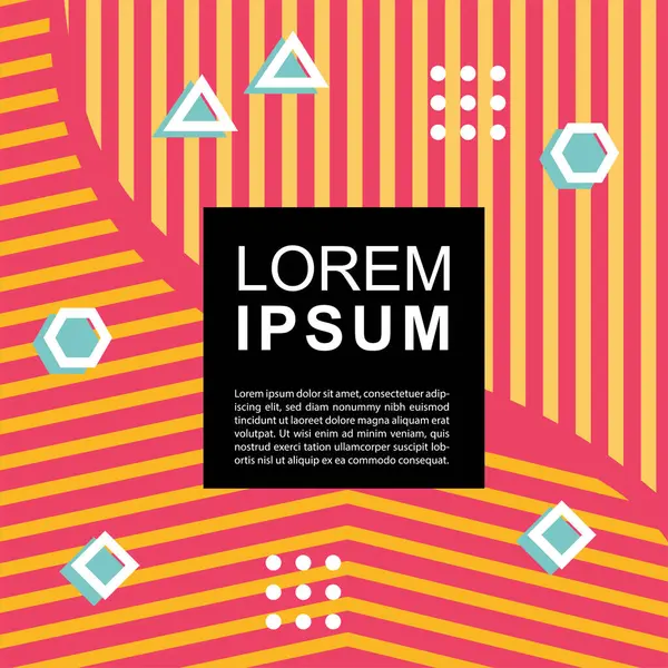 Geometrik şekilli soyut arkaplan vektör çizimleri süslemeler ve çizgili desenler.